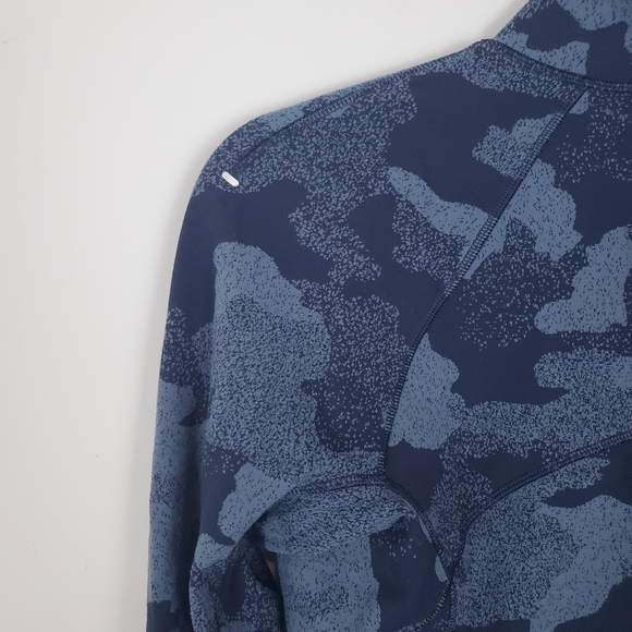 Lululemon Its Rulu Run Cropped Half-Zip Heritage Speckle Camo Jacquard Size 6 - Picture 3 of 12